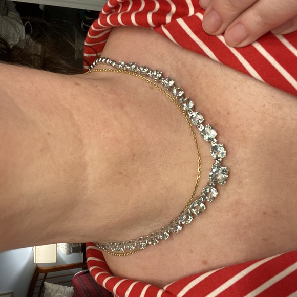 Stunner!! Sterling silver and quartz 17 inch necklace - Picture 5 of 7